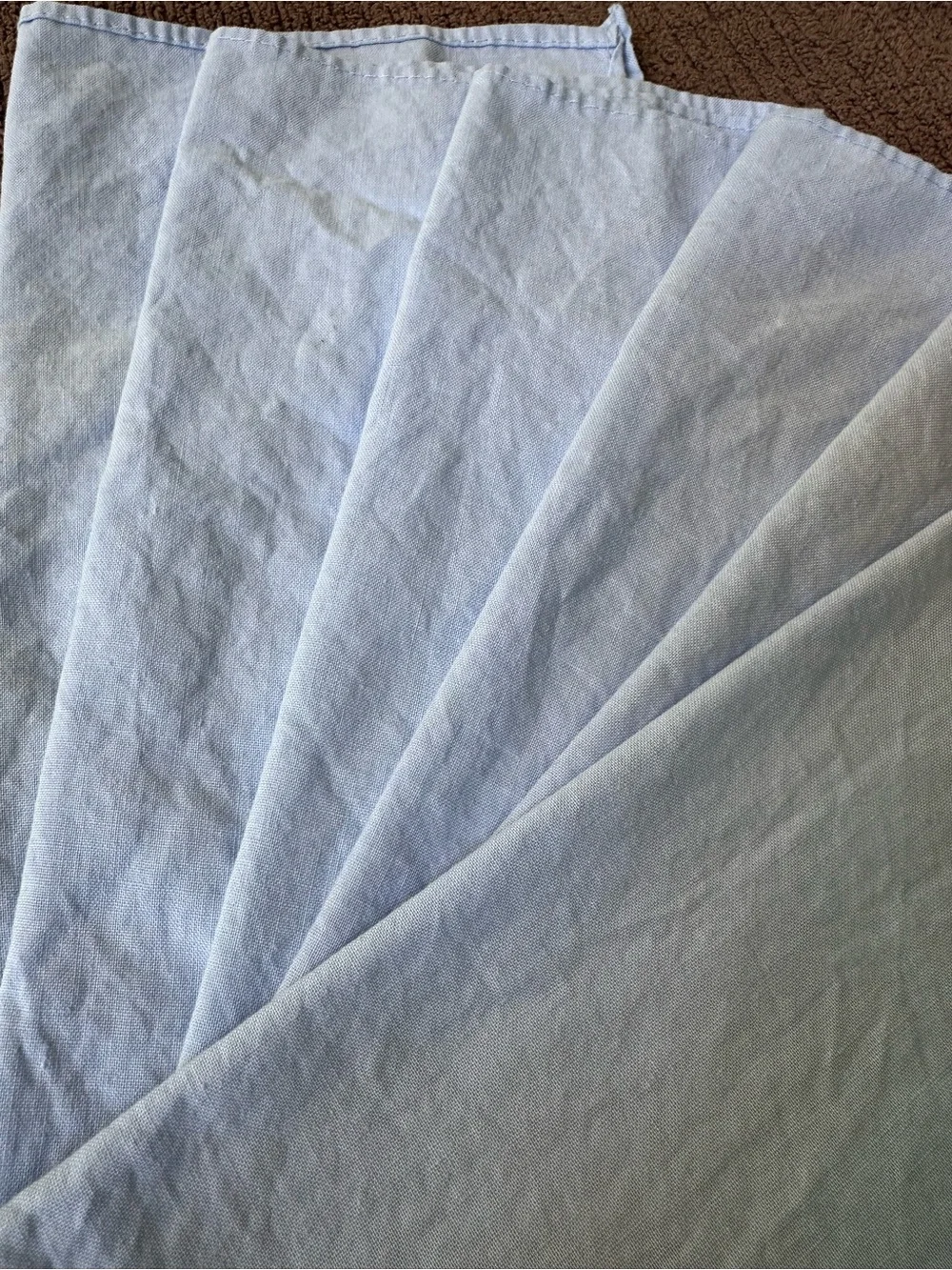 Light blue cloth napkins • set of 6 • cotton